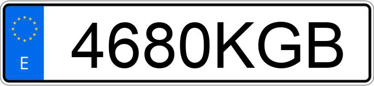 Numer rejestracyjny 4680KGB posiada KIA SPORTAGE