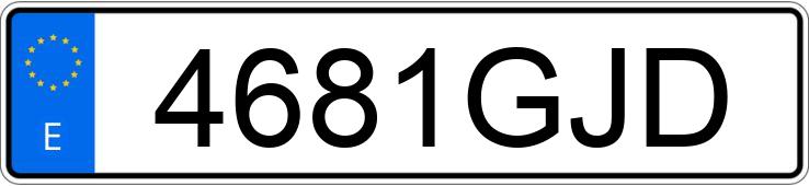 Numer rejestracyjny 4681GJD posiada PEUGEOT EXPERT