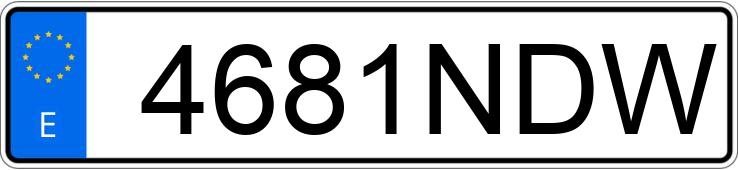 Numer rejestracyjny 4681NDW posiada BMW SERIE 2