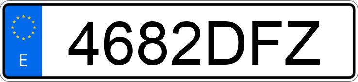 Numer rejestracyjny 4682DFZ posiada RENAULT CLIO