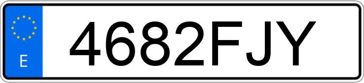 Numer rejestracyjny 4682FJY posiada PEUGEOT 407