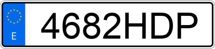 Numer rejestracyjny 4682HDP posiada AUDI A3