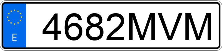 Numer rejestracyjny 4682MVM posiada MERCEDES VITO