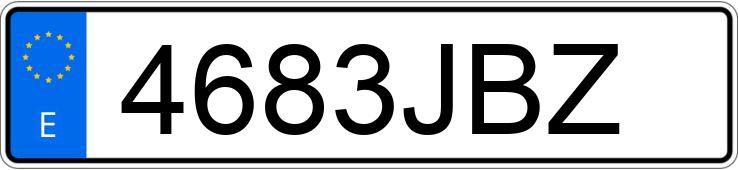 Numer rejestracyjny 4683JBZ posiada AUDI Q3