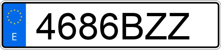 Numer rejestracyjny 4686BZZ posiada VOLKSWAGEN PASSAT