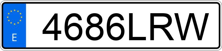 Numer rejestracyjny 4686LRW posiada BMW SERIE 1
