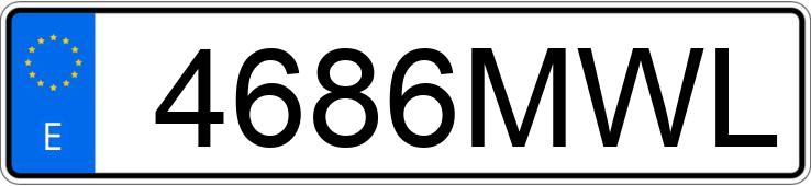 Numer rejestracyjny 4686MWL posiada OPEL MOVANO