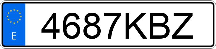 O número de registro 4687KBZ tem AUDI Q2
