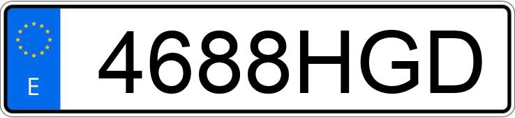 Registreringsnummeret 4688HGD har OPEL INSIGNIA