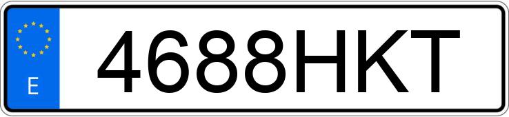 Numer rejestracyjny 4688HKT posiada NISSAN NV 200