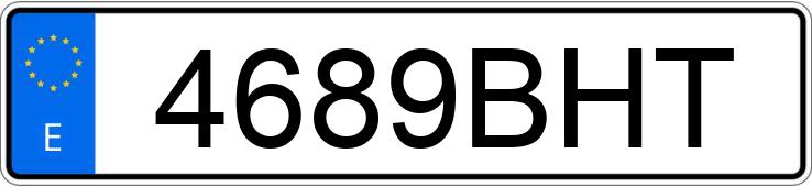 Numer rejestracyjny 4689BHT posiada VOLVO S60