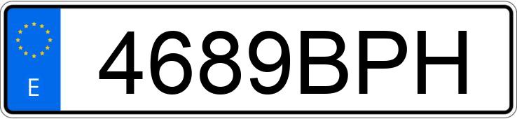 Numer rejestracyjny 4689BPH posiada VOLKSWAGEN GOLF