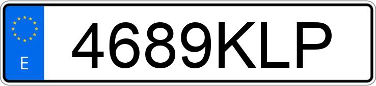 Numer rejestracyjny 4689KLP posiada PEUGEOT PARTNER