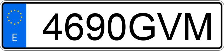 Die Registrierungsnummer 4690GVM hat AUDI A5
