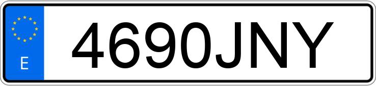 Numer rejestracyjny 4690JNY posiada KIA SPORTAGE