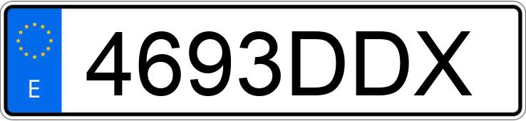 Numer rejestracyjny 4693DDX posiada BMW SERIE 5