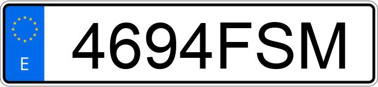 Numer rejestracyjny 4694FSM posiada OPEL ASTRA GTC