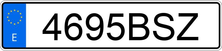 Numer rejestracyjny 4695BSZ posiada RENAULT LAGUNA