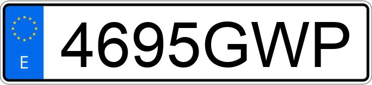Numer rejestracyjny 4695GWP posiada VOLKSWAGEN TOURAN