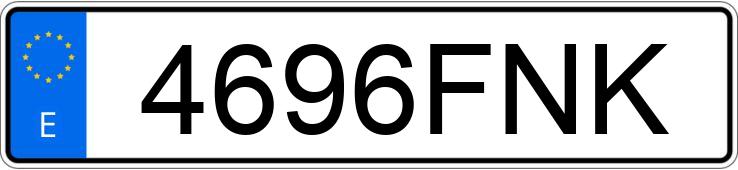 Numer rejestracyjny 4696FNK posiada CITROEN C4 PICASSO 7PZ