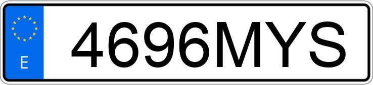 Numer rejestracyjny 4696MYS posiada MERCEDES GLC (254)