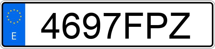Numer rejestracyjny 4697FPZ posiada BMW SERIE 3