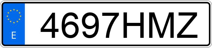 Numer rejestracyjny 4697HMZ posiada VOLVO V60