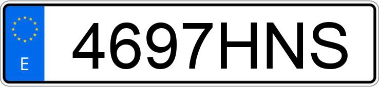 Numer rejestracyjny 4697HNS posiada SEAT TOLEDO Numer rejestracyjny 4697HNS posiada SEAT TOLEDO