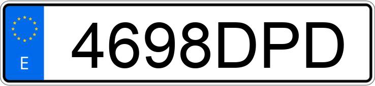 Numer rejestracyjny 4698DPD posiada TOYOTA COROLLA Numer rejestracyjny 4698DPD posiada TOYOTA COROLLA