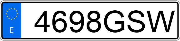 Numer rejestracyjny 4698GSW posiada PEUGEOT 308