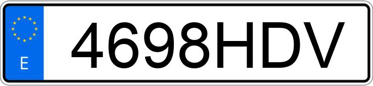 Numer rejestracyjny 4698HDV posiada HYUNDAI I30