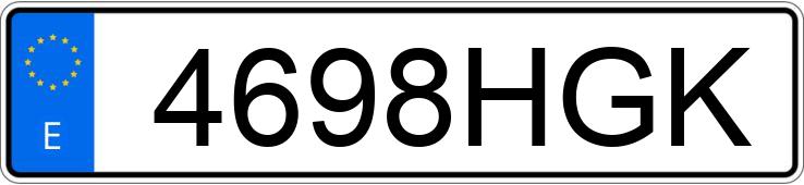 Numer rejestracyjny 4698HGK posiada MERCEDES A (168-169) 180 CDI EXCLUSIVE ED