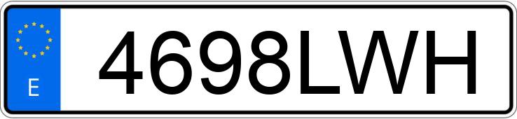 Numer rejestracyjny 4698LWH posiada RENAULT MASTER