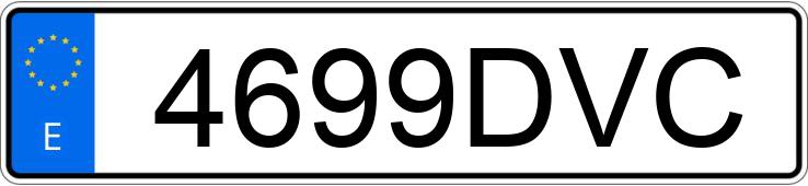 Numer rejestracyjny 4699DVC posiada TOYOTA AVENSIS