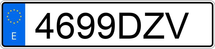 Numer rejestracyjny 4699DZV posiada SEAT CORDOBA Numer rejestracyjny 4699DZV posiada SEAT CORDOBA