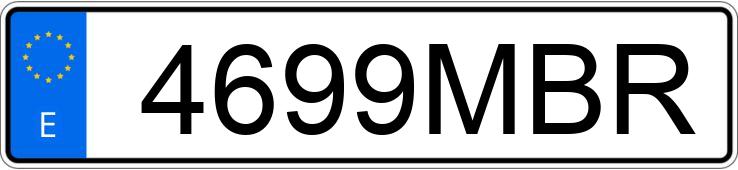 Numer rejestracyjny 4699MBR posiada AUDI RS3 SPORTBACK