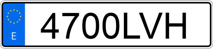 Numer rejestracyjny 4700LVH posiada YAMAHA YP 125