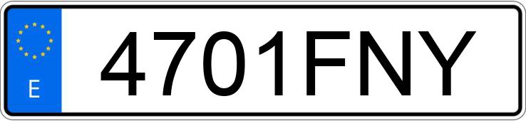 Numer rejestracyjny 4701FNY posiada OPEL VIVARO Numer rejestracyjny 4701FNY posiada OPEL VIVARO