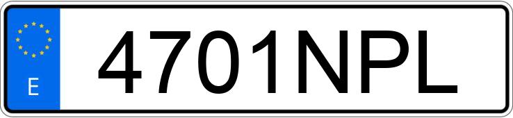 Die Registrierungsnummer 4701NPL hat SKODA SUPERB