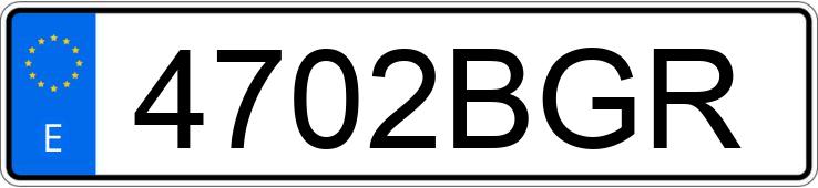 Numer rejestracyjny 4702BGR posiada SEAT CORDOBA