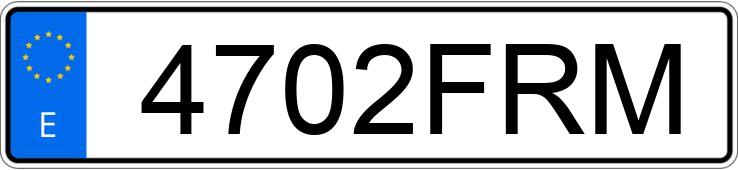 Numer rejestracyjny 4702FRM posiada BMW SERIE 5