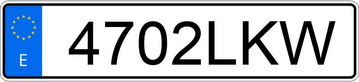 Numer rejestracyjny 4702LKW posiada MERCEDES VIANO Numer rejestracyjny 4702LKW posiada MERCEDES VIANO