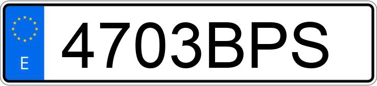Numer rejestracyjny 4703BPS posiada SEAT IBIZA Numer rejestracyjny 4703BPS posiada SEAT IBIZA