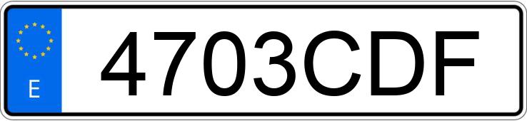 Numer rejestracyjny 4703CDF posiada NISSAN MICRA