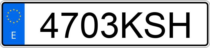 Numer rejestracyjny 4703KSH posiada PEUGEOT 3008