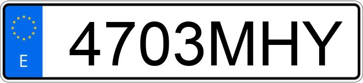 Numer rejestracyjny 4703MHY posiada SEAT IBIZA Numer rejestracyjny 4703MHY posiada SEAT IBIZA