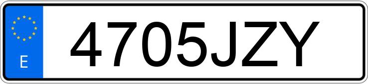 Numer rejestracyjny 4705JZY posiada RENAULT MEGANE