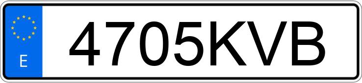 Le numéro d’enregistrement 4705KVB a RENAULT CLIO