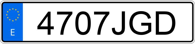 Numer rejestracyjny 4707JGD posiada CITROEN C4