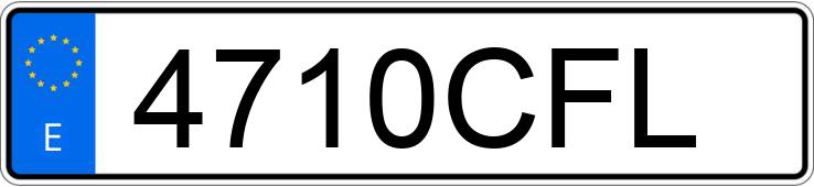 Numer rejestracyjny 4710CFL posiada RENAULT CLIO